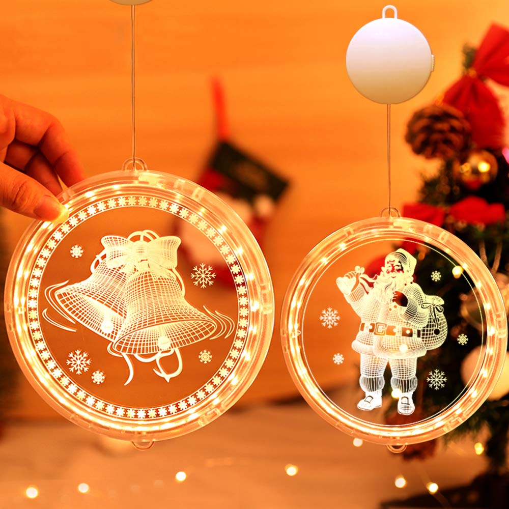 3D Christmas LED Hanging Lights Festive Lights and Star Lights