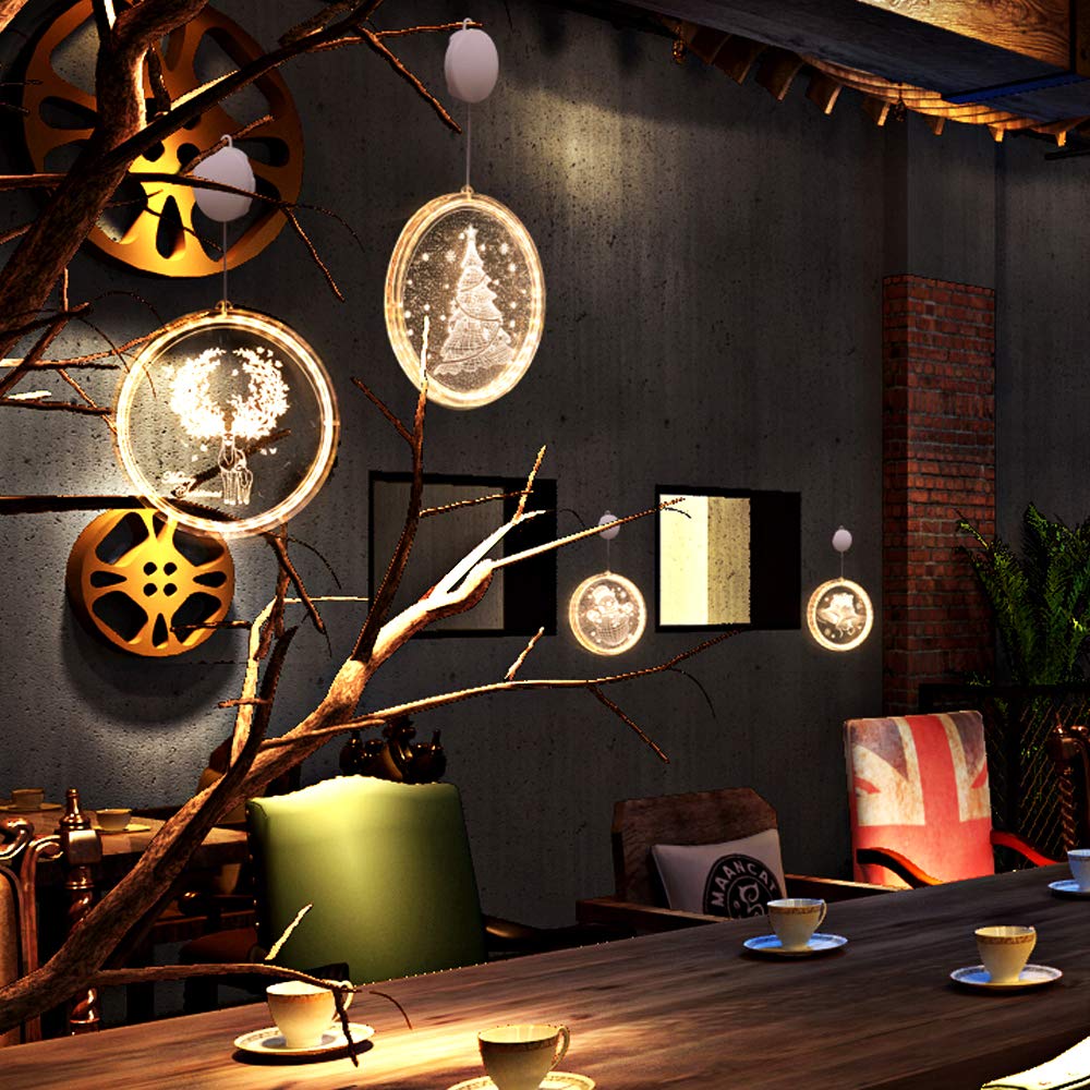 3D Christmas LED Hanging Lights Festive Lights and Star Lights