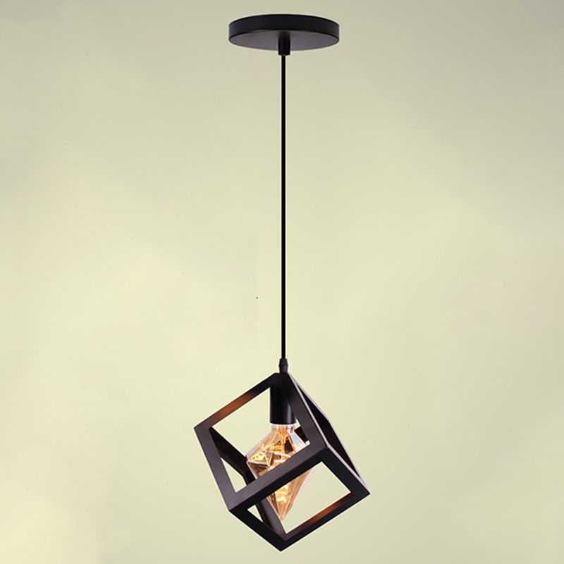 Black Pendant Light Creative Minimalist Style Hanging Lamp