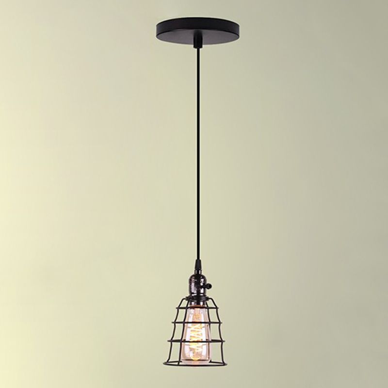 Black Pendant Light Creative Minimalist Style Hanging Lamp