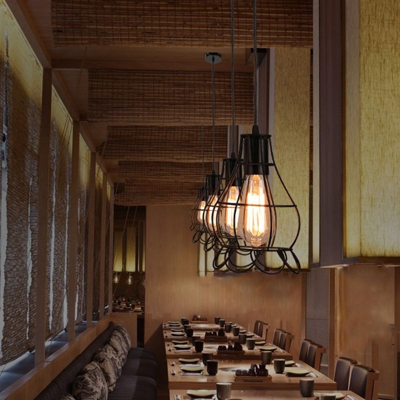 Black Pendant Light Creative Minimalist Style Hanging Lamp