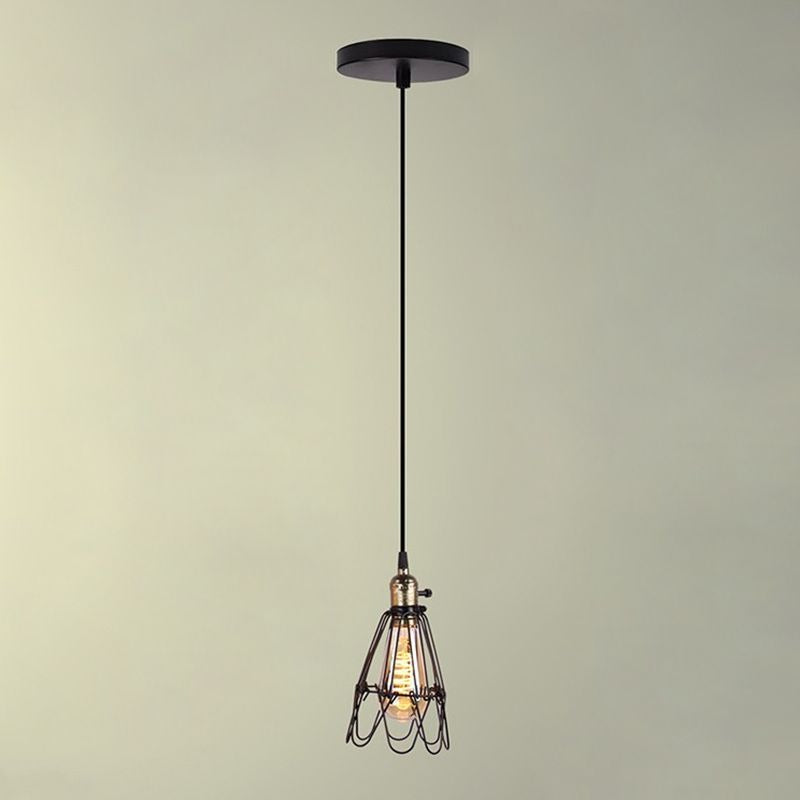 Black Pendant Light Creative Minimalist Style Hanging Lamp