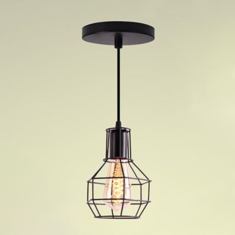 Black Pendant Light Creative Minimalist Style Hanging Lamp