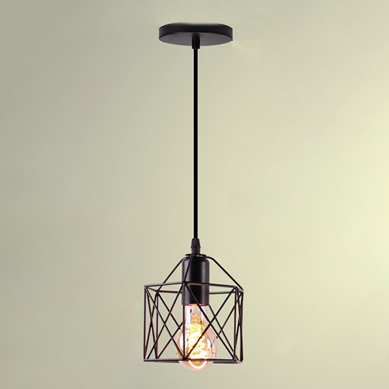 Black Pendant Light Creative Minimalist Style Hanging Lamp
