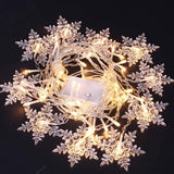 Load image into Gallery viewer, LED Snowflake Curtain String Lights Plug-in Curtain Lights with 8 Modes Decoration