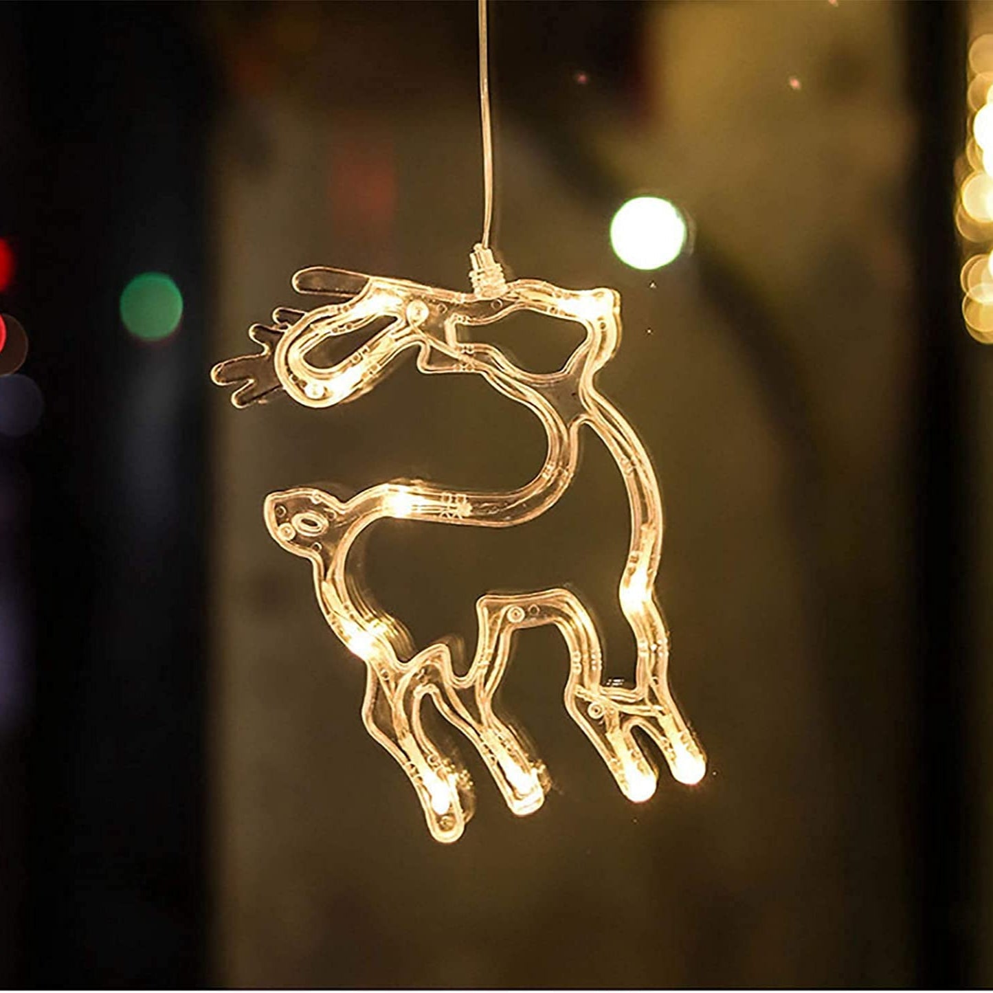 3D Christmas Decoration Window Hanging Lights with Suction Cup