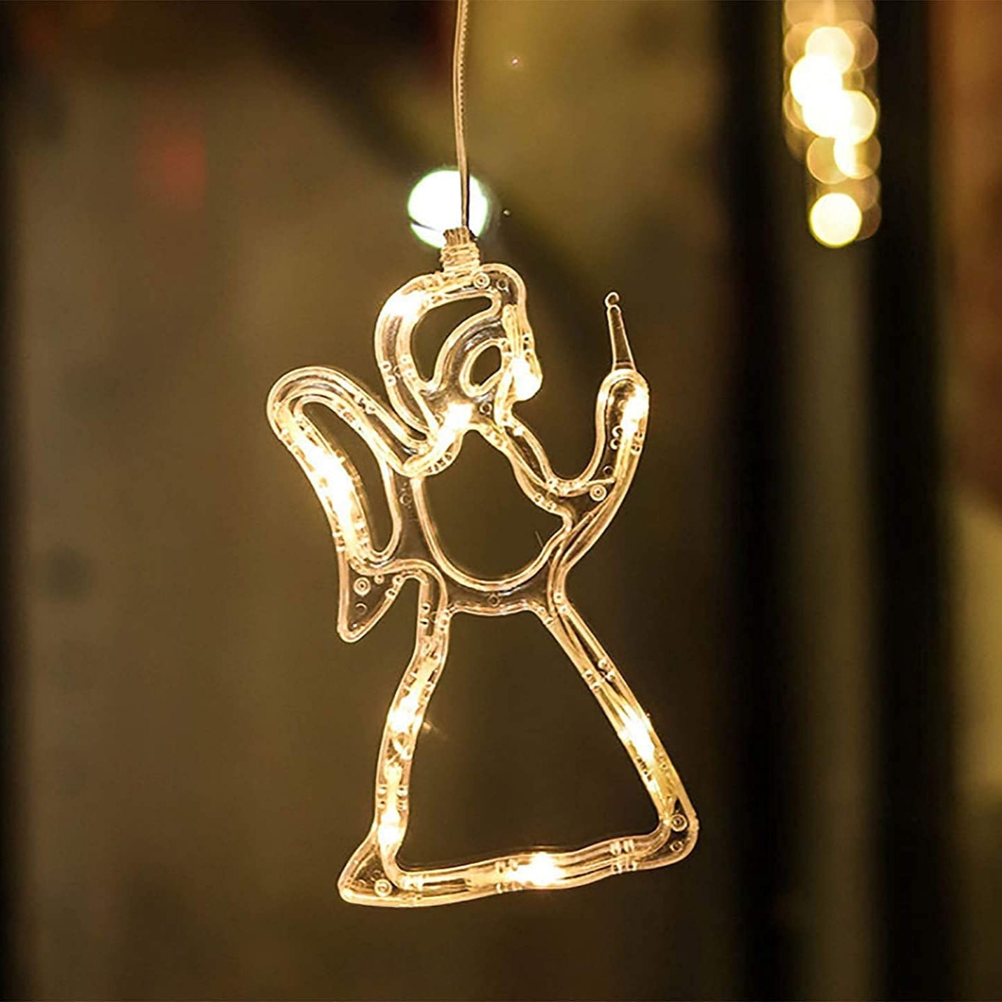 3D Christmas Decoration Window Hanging Lights with Suction Cup