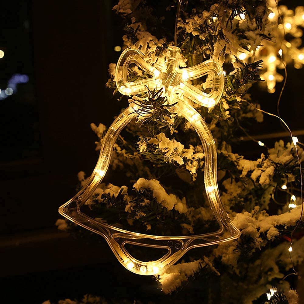 3D Christmas Decoration Window Hanging Lights with Suction Cup