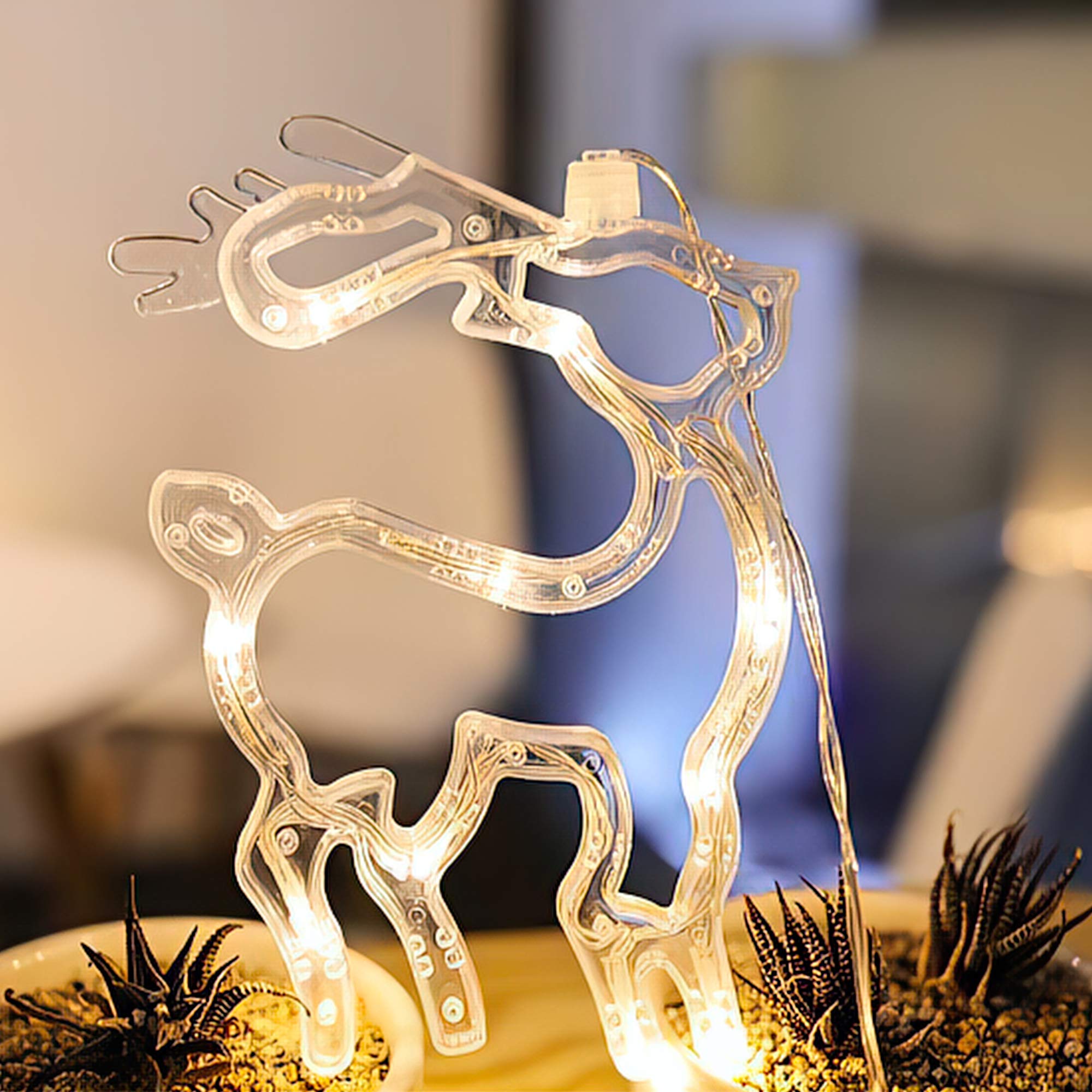 3D Christmas Decoration Window Hanging Lights with Suction Cup