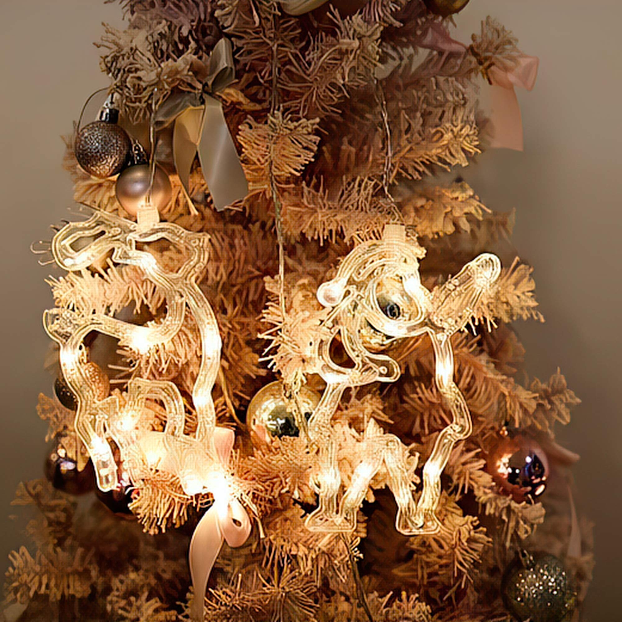 3D Christmas Decoration Window Hanging Lights with Suction Cup