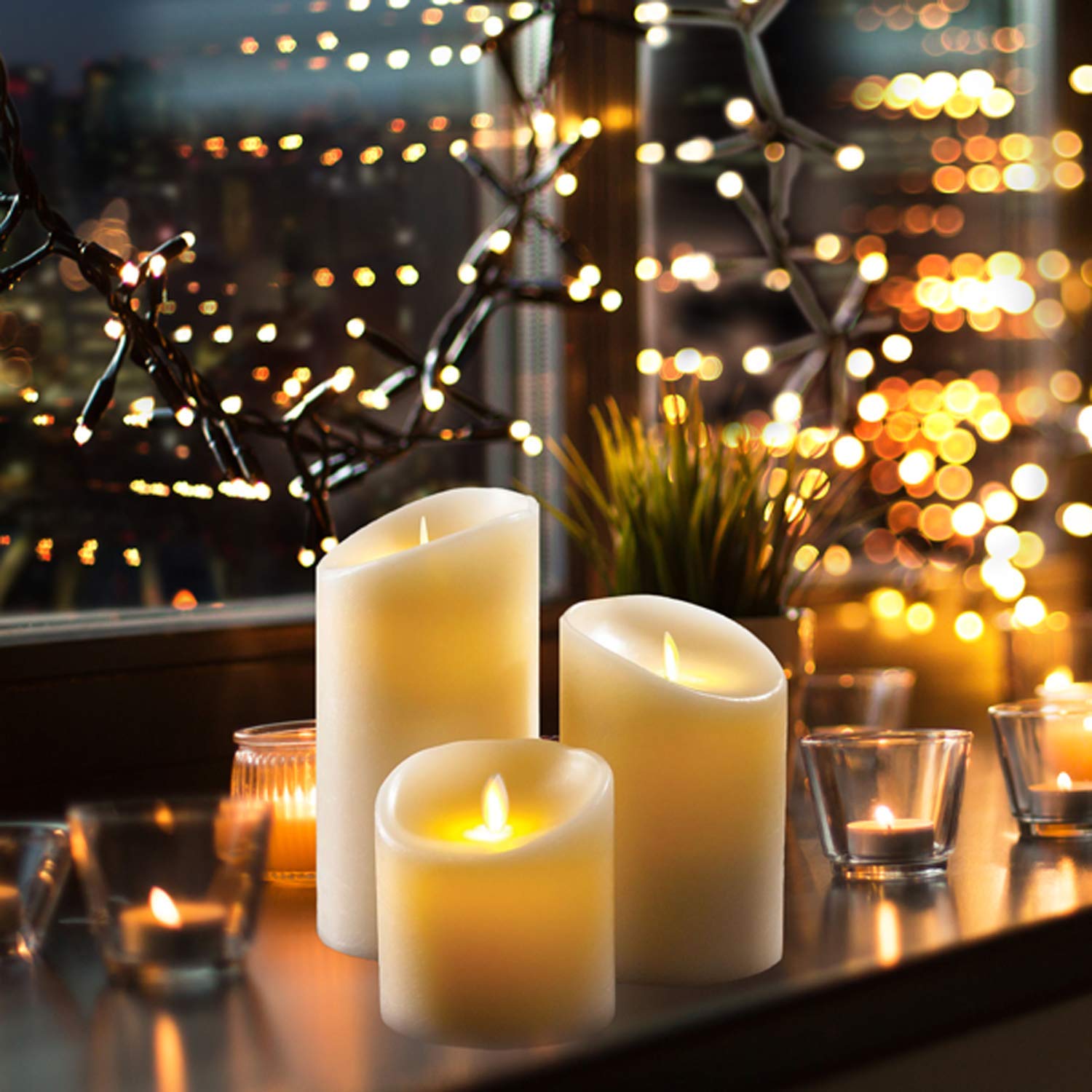 Flameless Flickering Electrical Paraffin Wax LED Candle