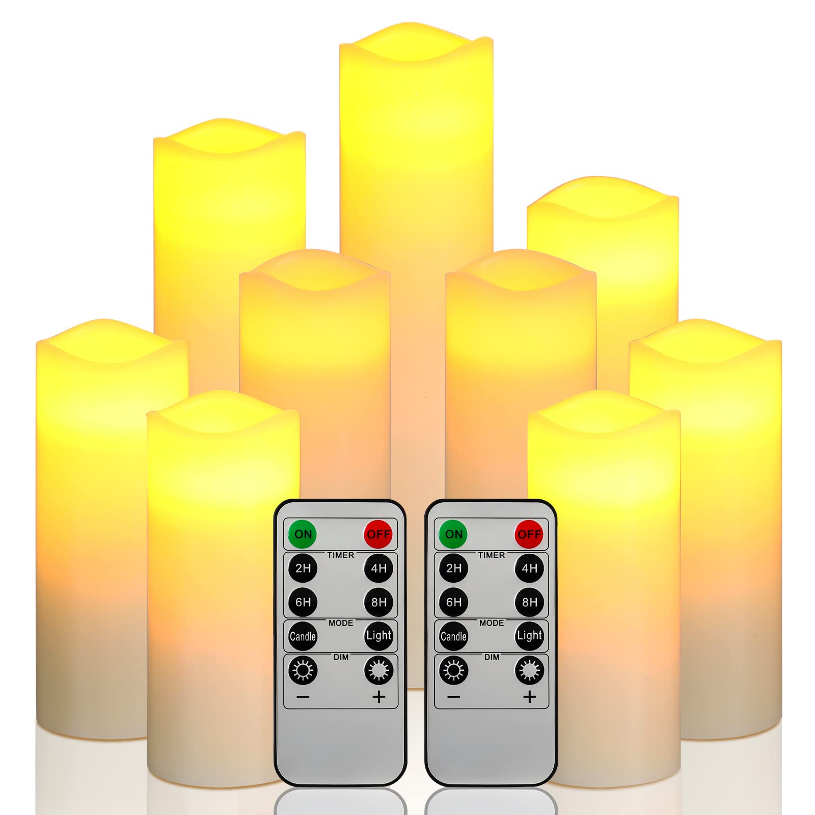 Flameless Flickering Electrical Paraffin Wax LED Candle