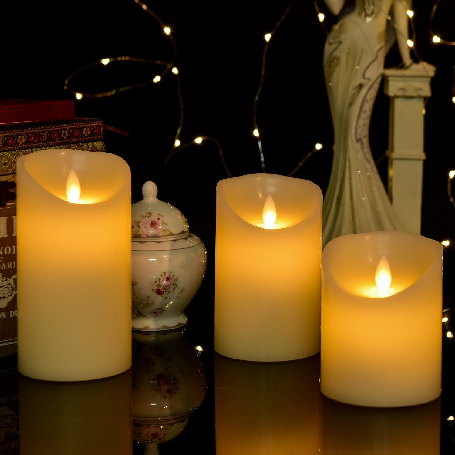 Flameless Flickering Electrical Paraffin Wax LED Candle
