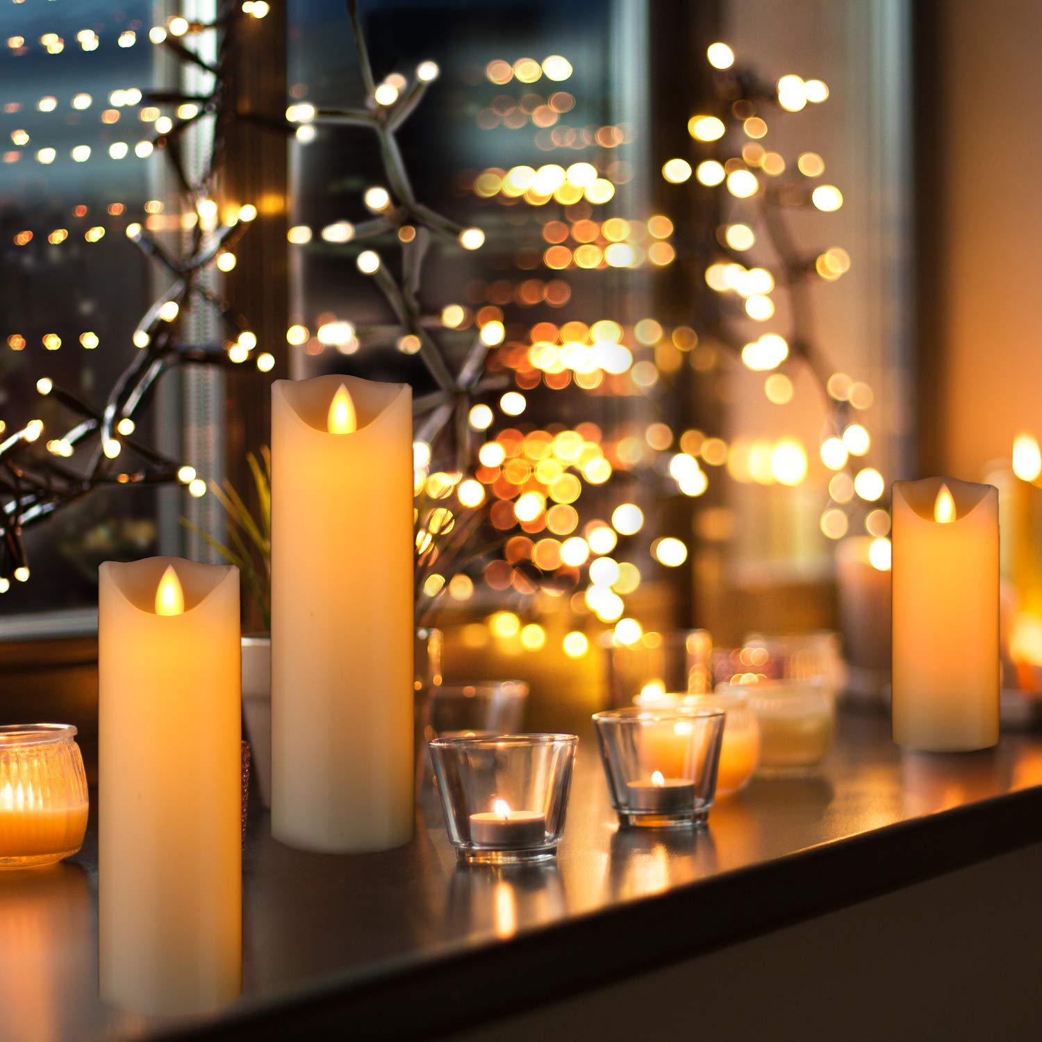 Flameless Flickering Electrical Paraffin Wax LED Candle