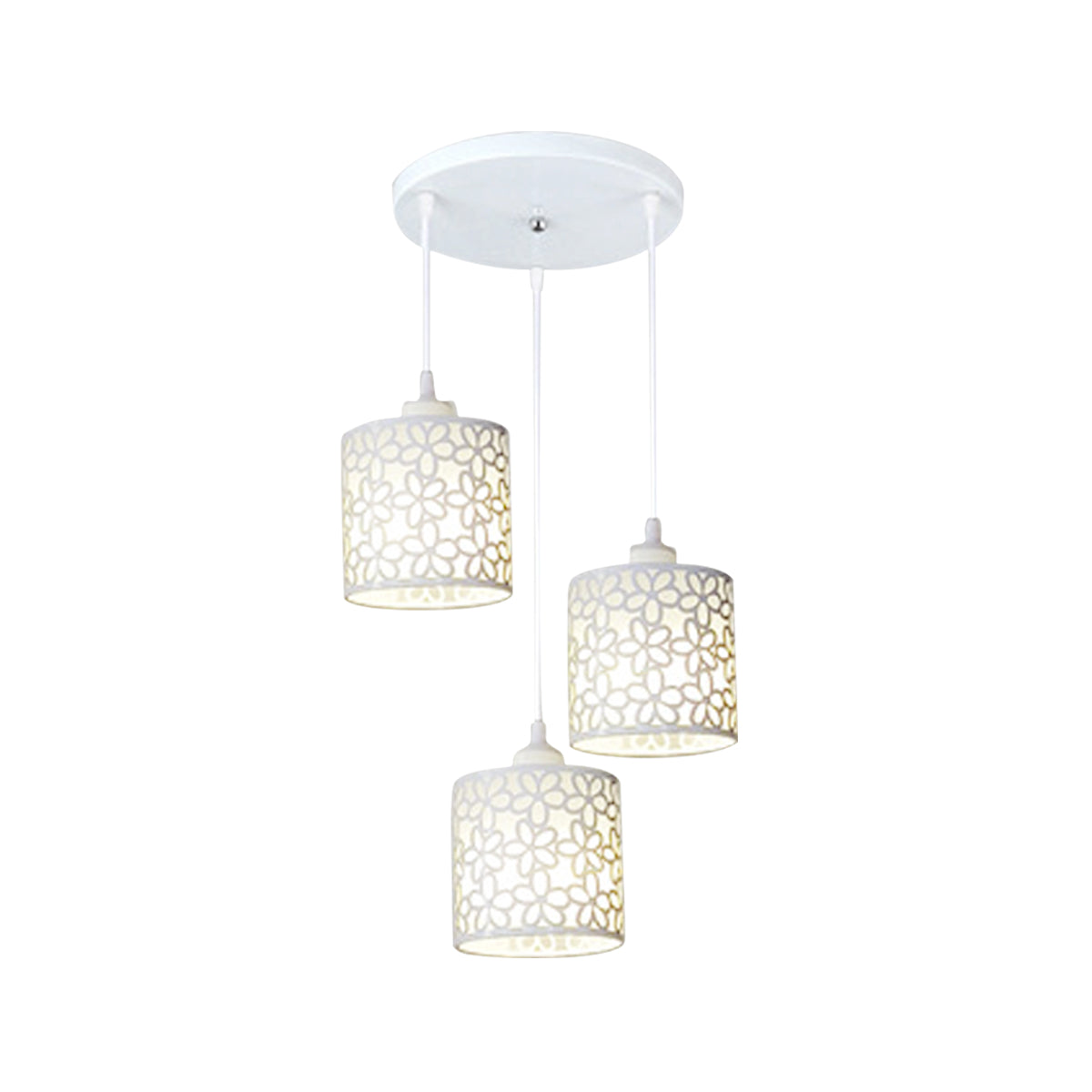 Modern Nordic Pendant Lights Fixtures Iron Hollow Out Chandelier