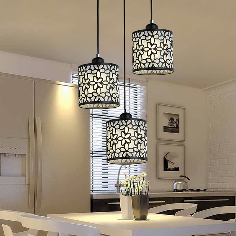Modern Nordic Pendant Lights Fixtures Iron Hollow Out Chandelier