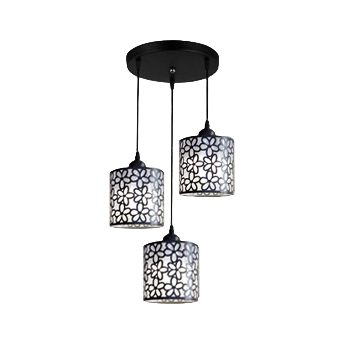 Modern Nordic Pendant Lights Fixtures Iron Hollow Out Chandelier