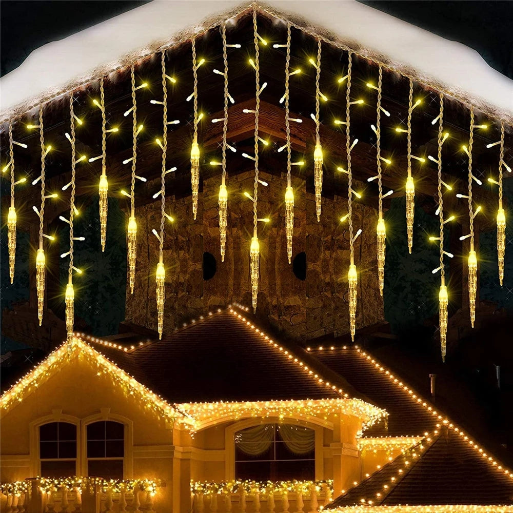 Fairy Curtain light Christmas Fairy Hanging Icicle Lamps