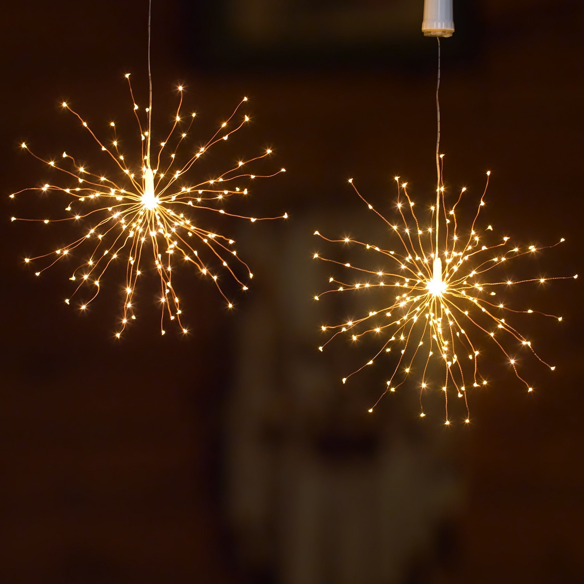 120 LEDs Plug-in 8 Mode Explosion Fireworks Led Copper Wire Fairy Lights