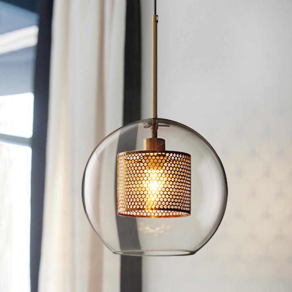 Modern Style 1 Light Globe Glass Pendant Light