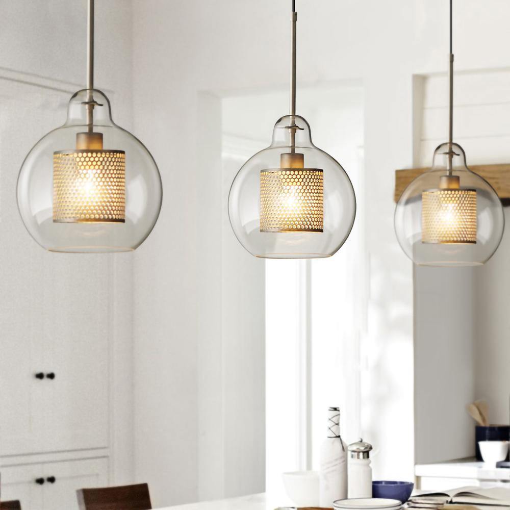 Modern Style 1 Light Globe Glass Pendant Light