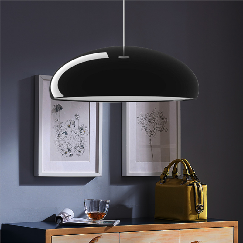 Modern Metal Pendant Light with Acrylic Shade