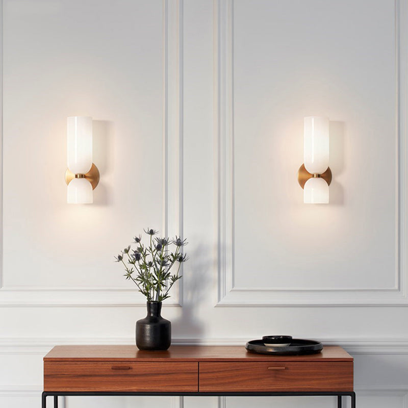 Modern Glass Aisle Wall Lamp For Living Room