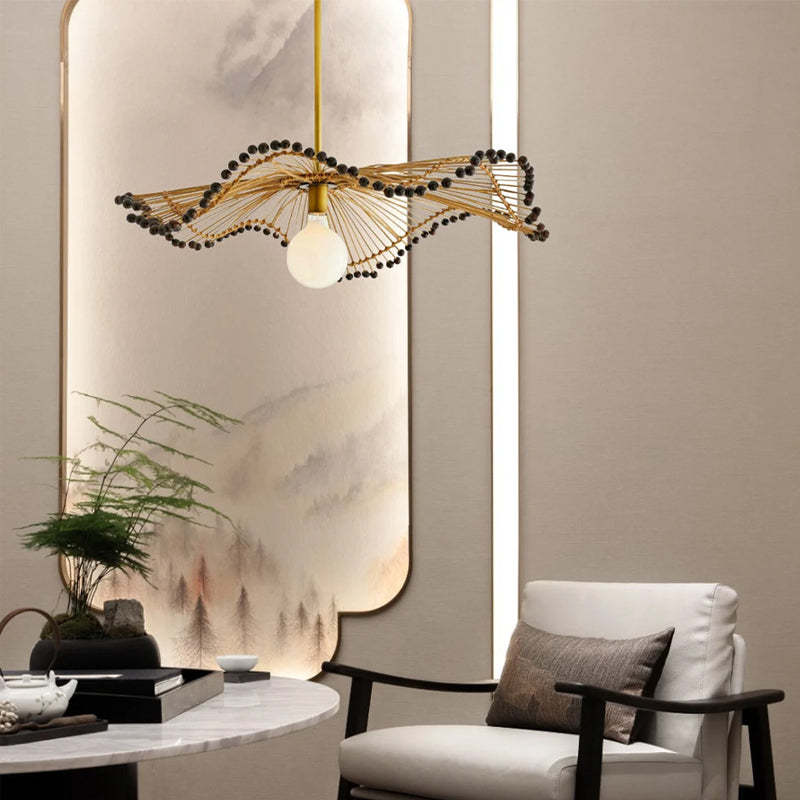 Handmade Rattan Pendant Light Art Chandeliers
