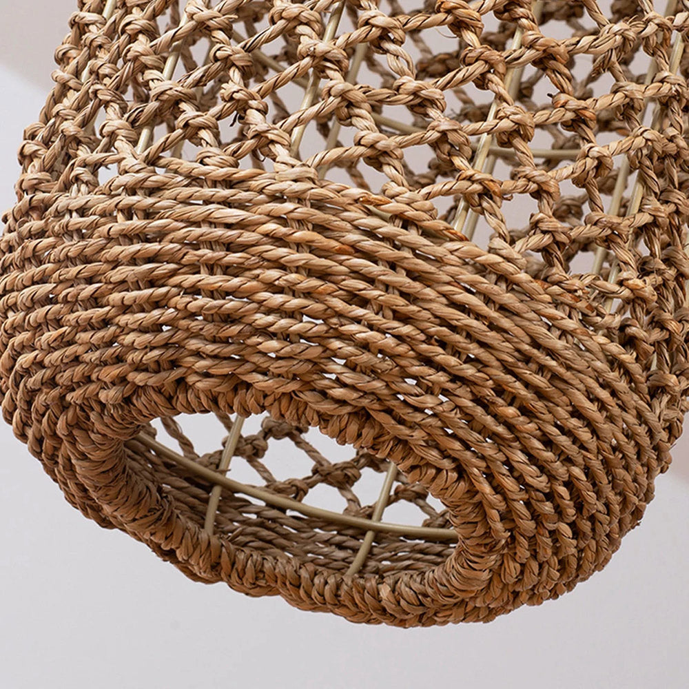 Natural Rattan Pastoral Style Pendant Light