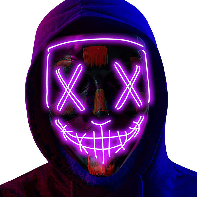 Halloween LED Light up Purge Mask