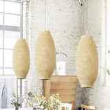Load image into Gallery viewer, Bamboo pendant Shade Hanging Light Lamp