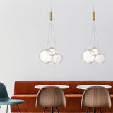 Load image into Gallery viewer, Nordic Glass Lamp Design Bubble Chandelier