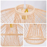Load image into Gallery viewer, Handmade Bamboo Pendant Light Artistic Chandelier Home Decor
