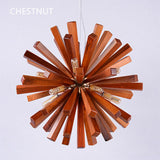 Load image into Gallery viewer, Nordic Creative Wooden Chandelier Flower-Shaped Dandelion Pendants Lights