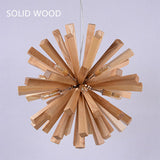 Load image into Gallery viewer, Nordic Creative Wooden Chandelier Flower-Shaped Dandelion Pendants Lights
