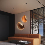 Load image into Gallery viewer, Shell Plug In Wall Sconce Wood Lampshade Art Sconce Light
