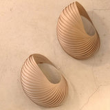 Load image into Gallery viewer, Shell Plug In Wall Sconce Wood Lampshade Art Sconce Light