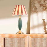 Load image into Gallery viewer, Brass Table Lamp Ceramic Desk Lampshade Retro Floor Lamp
