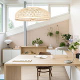 Load image into Gallery viewer, Bamboo Strip Bowl Cage Pendant Lampshade