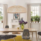 Load image into Gallery viewer, Bamboo Strip Bowl Cage Pendant Lampshade