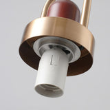 Load image into Gallery viewer, Modern Design Hanging Lamp White Glass Shade Pendant Light with Wooden Top