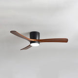 Load image into Gallery viewer, Contemporary Ceiling Fan Light Wooden LED Ceiling Flush Mount