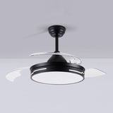 Load image into Gallery viewer, Drum Interior LED Ceiling Fan Fixture in Black / White