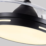 Load image into Gallery viewer, Drum Interior LED Ceiling Fan Fixture in Black / White