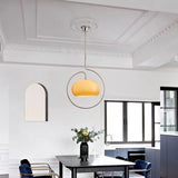 Load image into Gallery viewer, Modern Yellow Metal Pendant Lights