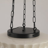 Load image into Gallery viewer, White Glass Vintage Round Pendant Light