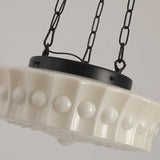 Load image into Gallery viewer, White Glass Vintage Round Pendant Light