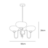 Load image into Gallery viewer, Bubble Creamy Glass Chandelier