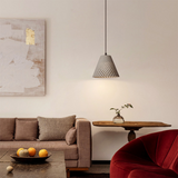 Load image into Gallery viewer, Black White Grey Pendant Light Cone Ceiling Lamp