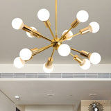 Load image into Gallery viewer, Metal Starburst Chandelier Light Modernist 6 Lights